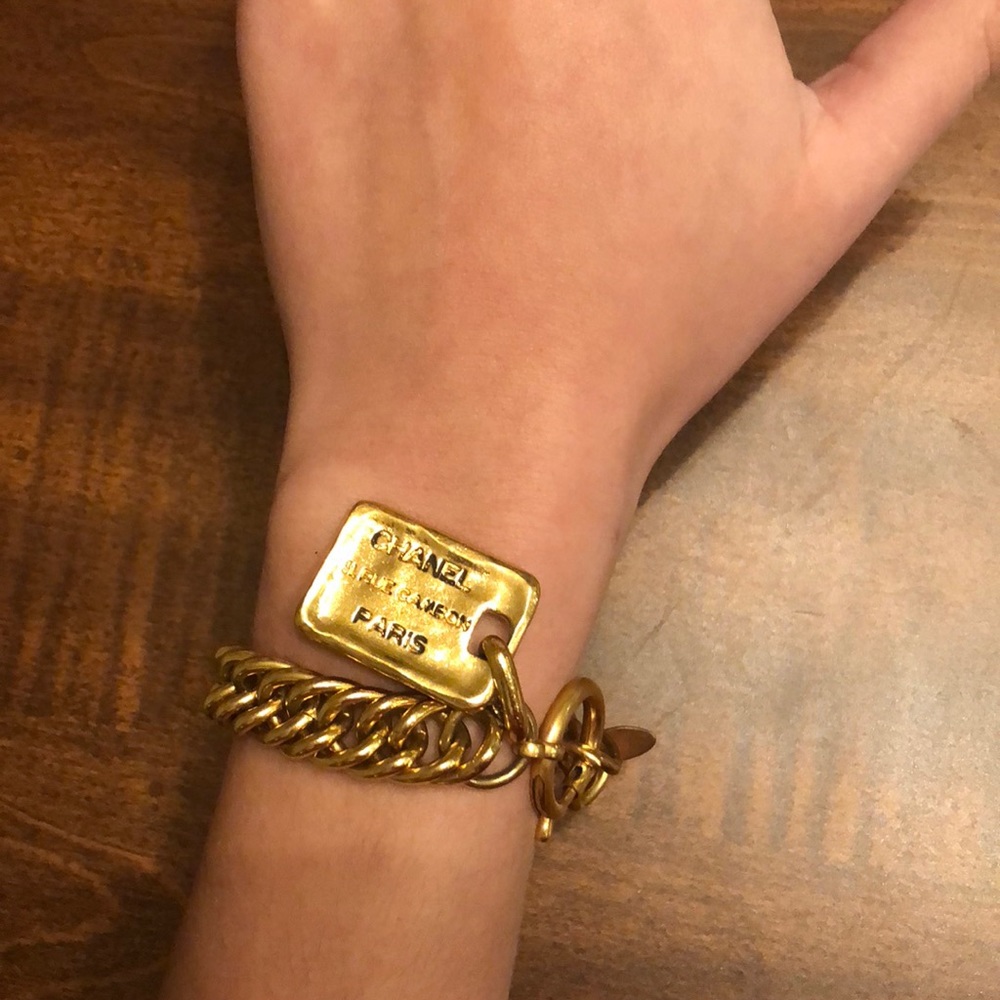 Genuine Chanel tag  bracelet!